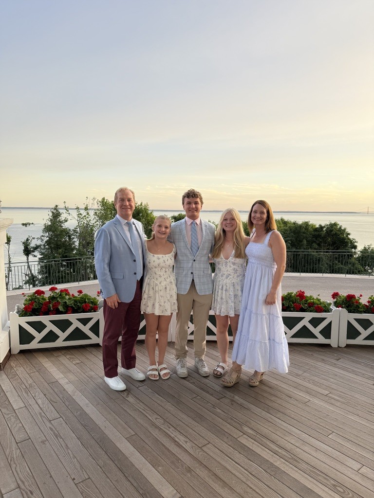 Jake with family at a special gathering.