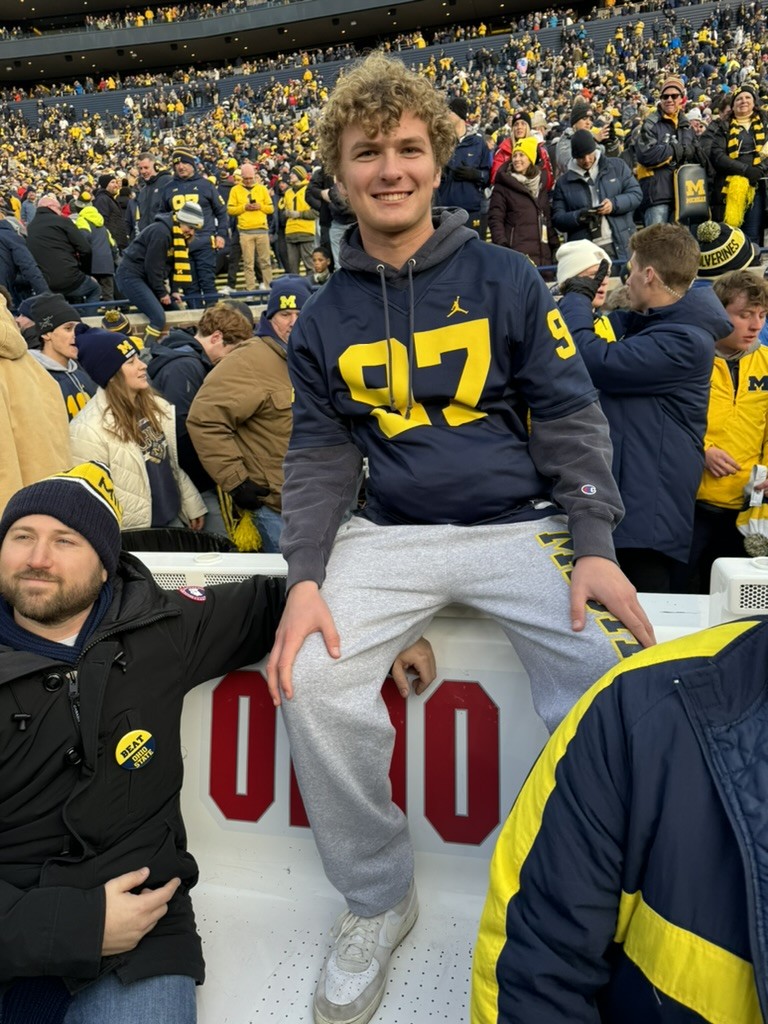Jake in Michigan during 2023 with scenic background.