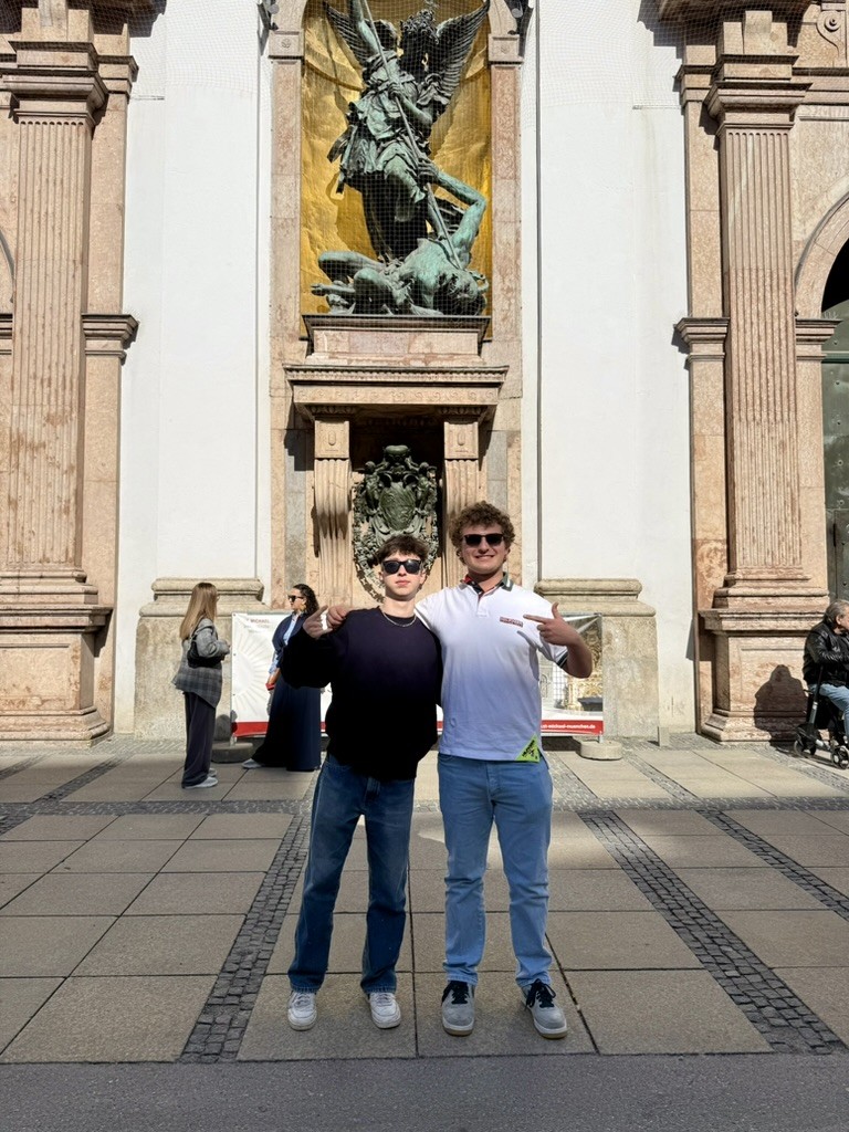 Jake with Scott in Munich, Germany.